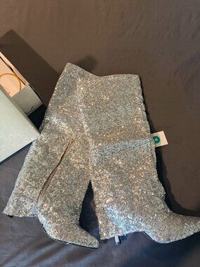 Abba Tall Sequin Tall Foldover Boot NEW A New Day
